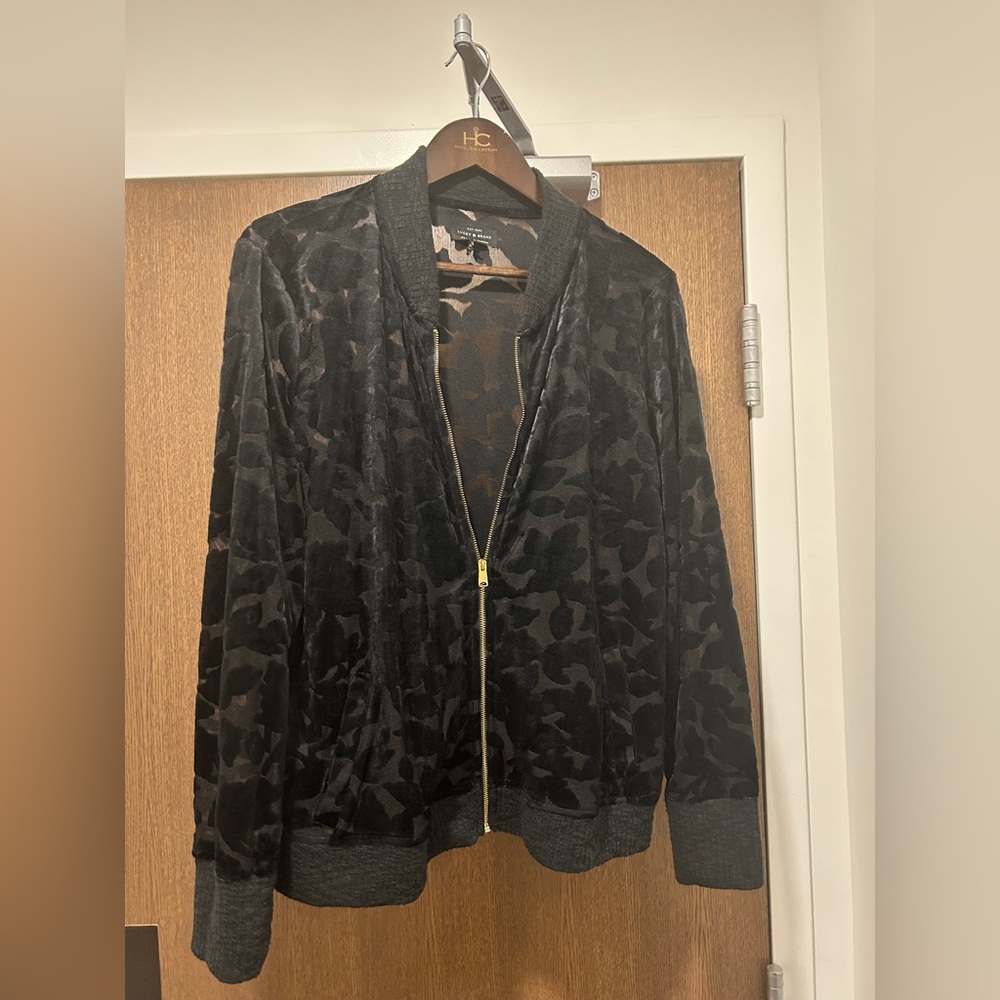 Lucky Brand Floral Velvet Jacket